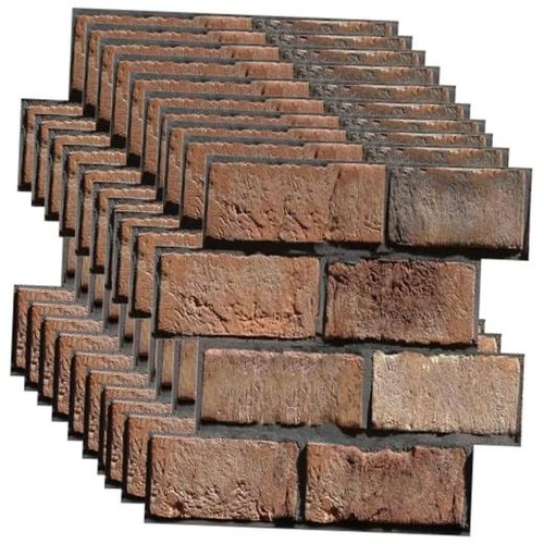 Brick wall panels peel - 3d,