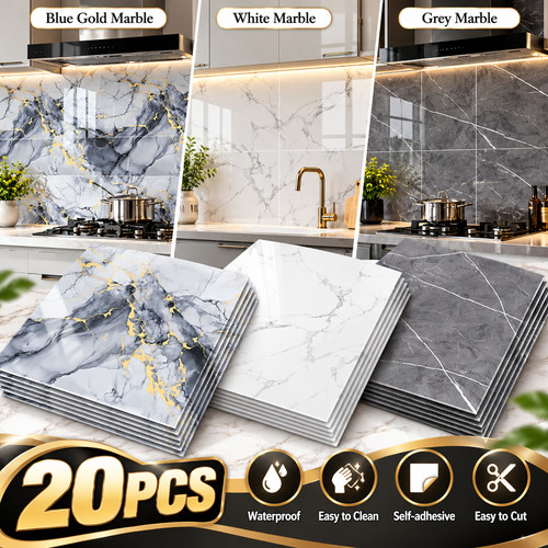20pcs marble wall - tiles, pvc