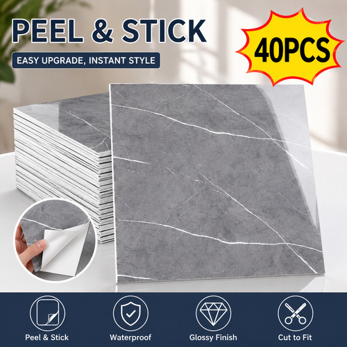 40pcs faux marble - faux,