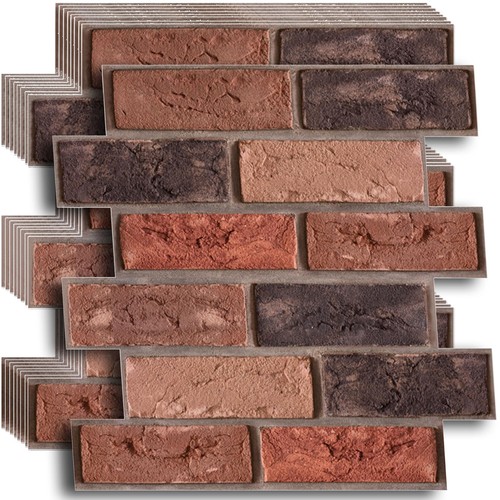 Pack x11 3d brick - pack, 11.8"x11.8"