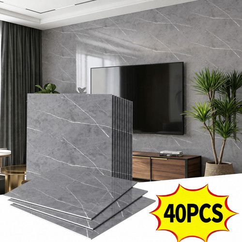 40pcs marble pattern wall - pattern,